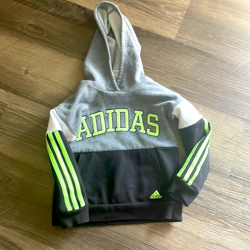 Boys Adidas hooded sweatshirt size 6